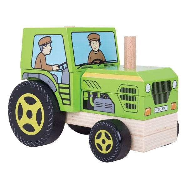 Bigjigs Toys Stapel-Trecker – Hölzernes Lernspielzeug Für Kinder Ab 12 Monaten | Maße Ca. 16,8 X 10 X 12,8 Cm Bigjigs Toys Stapel-Trecker – Hölzernes Lernspielzeug Für Kinder Ab 12 Monaten | Maße Ca. 16,8 X 10 X 12,8 Cm