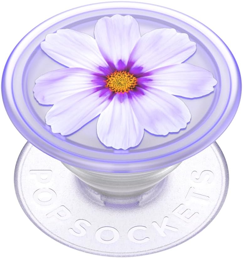 PopSockets: PopGrip Plant - Soporte Y Agarre Extensibles Hechos De Materiales Vegetales Con Un PopTop Intercambiable Para Smartphones Y Tabletas - Dark Orchid