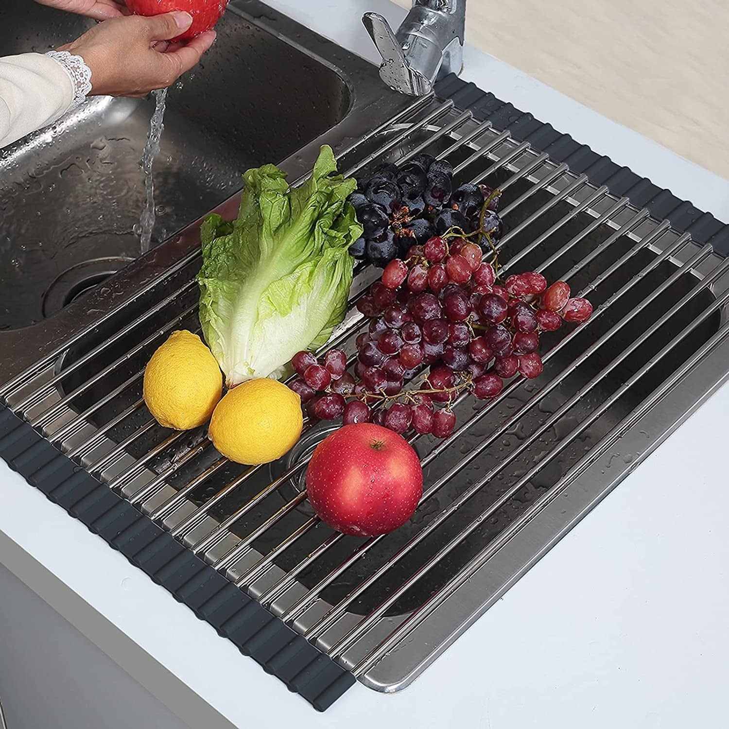 Buy Stainless Steel Roll-up Drying Rack - MyDeal Australia