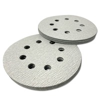 20 PCS SANDING DISC 125mm 5" HOOK AND LOOP PAD 8 HOLE SANDPAPER DRYWALL METAL