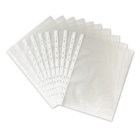 100Pack A4 Sheet Protector Plastic Pockets Bulk Lot Clear Reinforced Folders