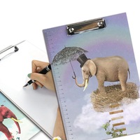 A4 Cartoon Clipboard Stationery Clip Paper Folder Board Drawing Writing Pad