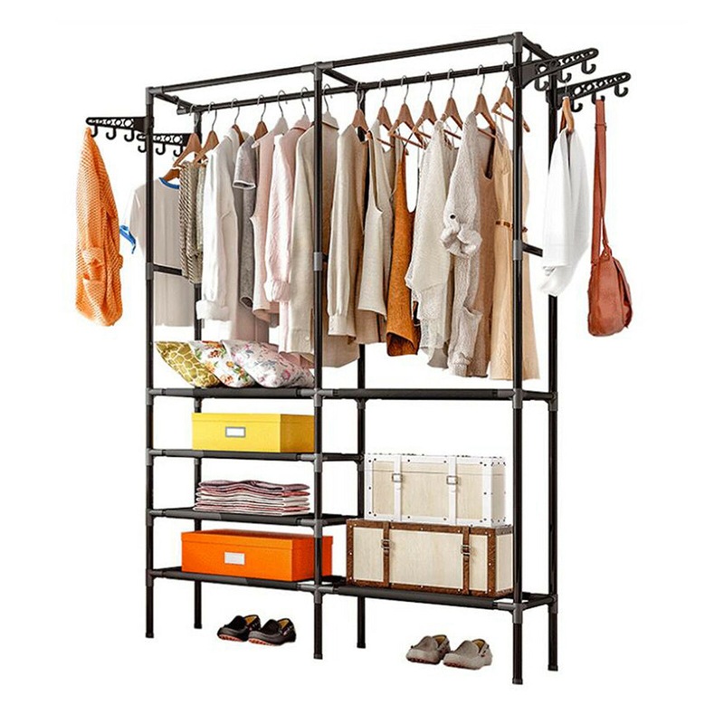 Buy Coat Rack Clothes Hanger Storage Shelves MyDeal