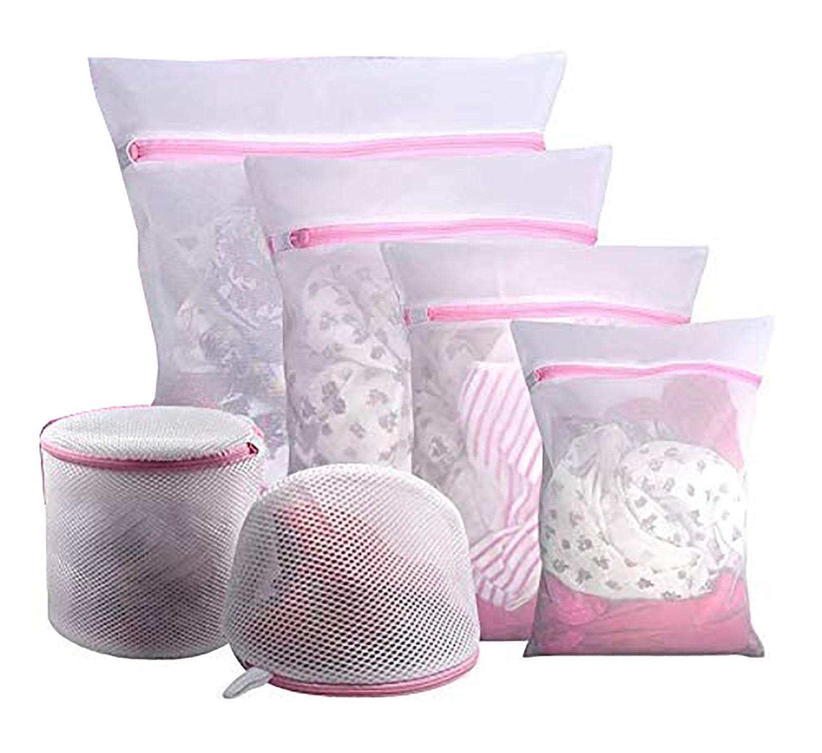 Woolite Sanitized 2-Pack Mash Wash Bags White Medium & X-Large 