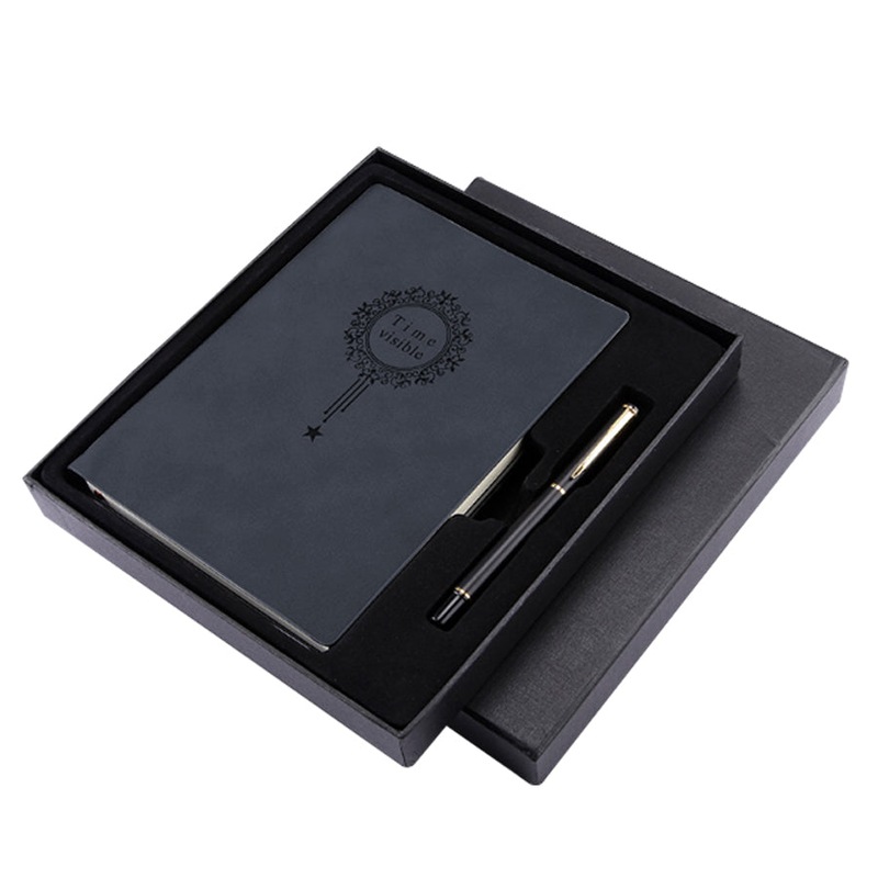 Buy Luxury Notebook + Pen Set Business Gift A5 PU Leather Notebook Pen