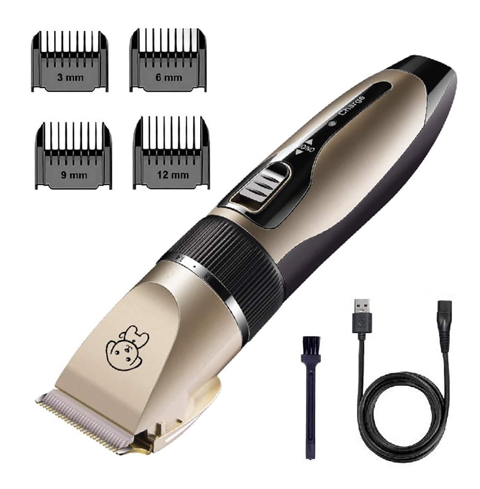 USB Charged pet shaver Cordless Clipper Pet Gromming Kit 4 Different Size Combs