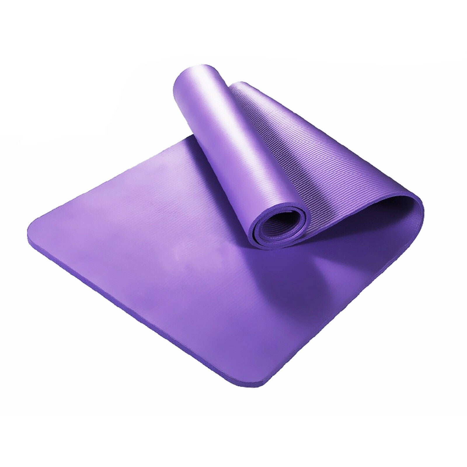 MASON TAYLOR 20MM NBR Thick Pad Nonslip Yoga Mat Exercise Fitness Home Gym - Purple