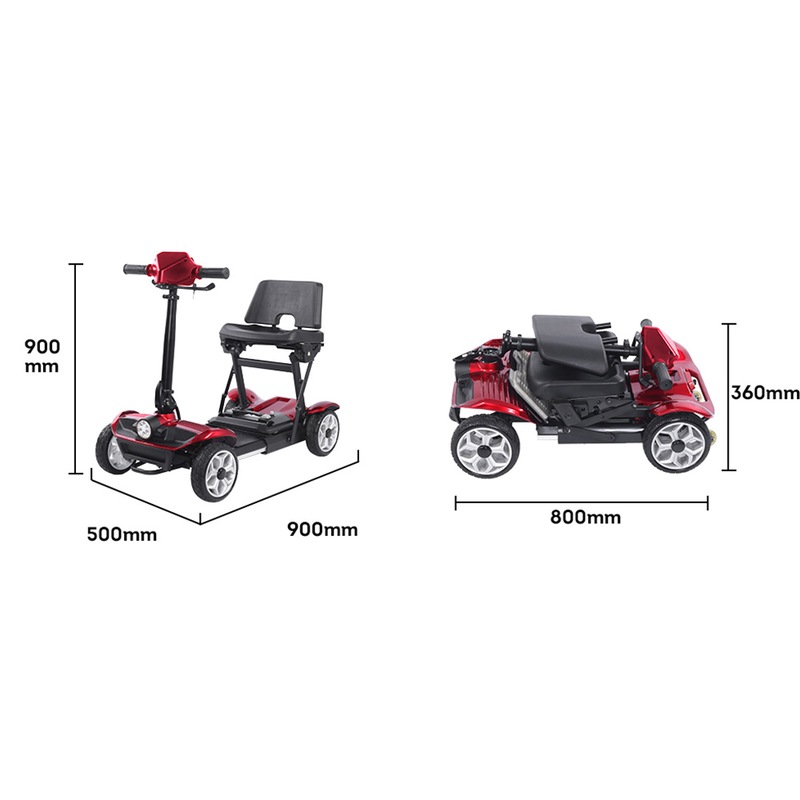 Buy AKEZ 211 Portable Metro Mobility Scooter Compact Travel Power