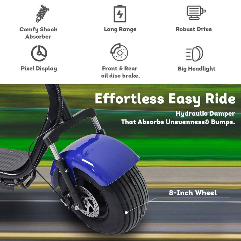 Buy AKEZ SMD101 2000W Mortor 20AH 8 Inches Wheel HALLEY Electric