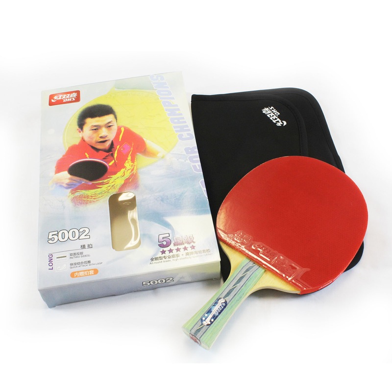 Buy DOUBLE HAPPINESS 5002 5 Star Long Handle Table Tennis Bat Racket