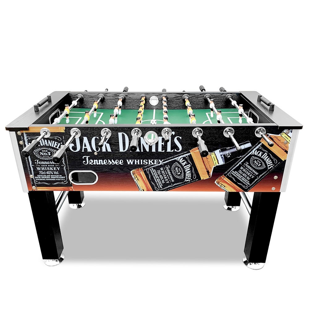 T&R SPORTS 5FT With Solid Steel Rods Soccer Table Foosball Table - JD Logo