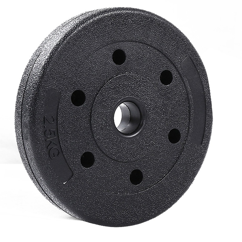JMQ Rubber Coated Cast Iron Weight Plates 2.515kg Set Commercial Grade