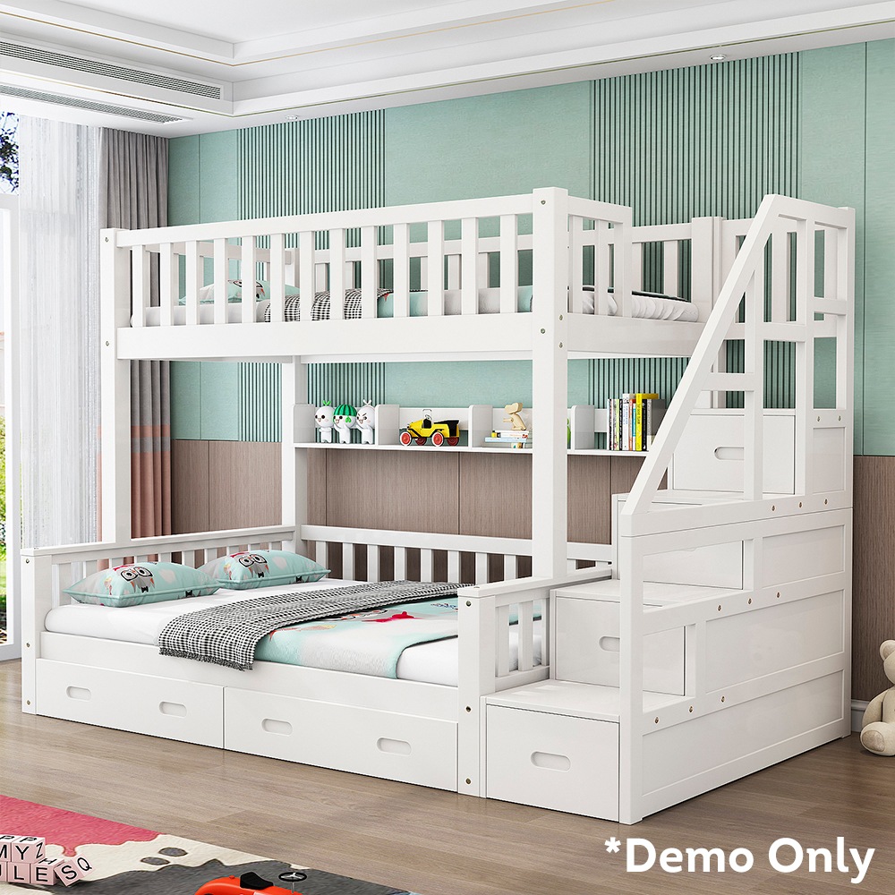 Bunk beds with cheap safety gate