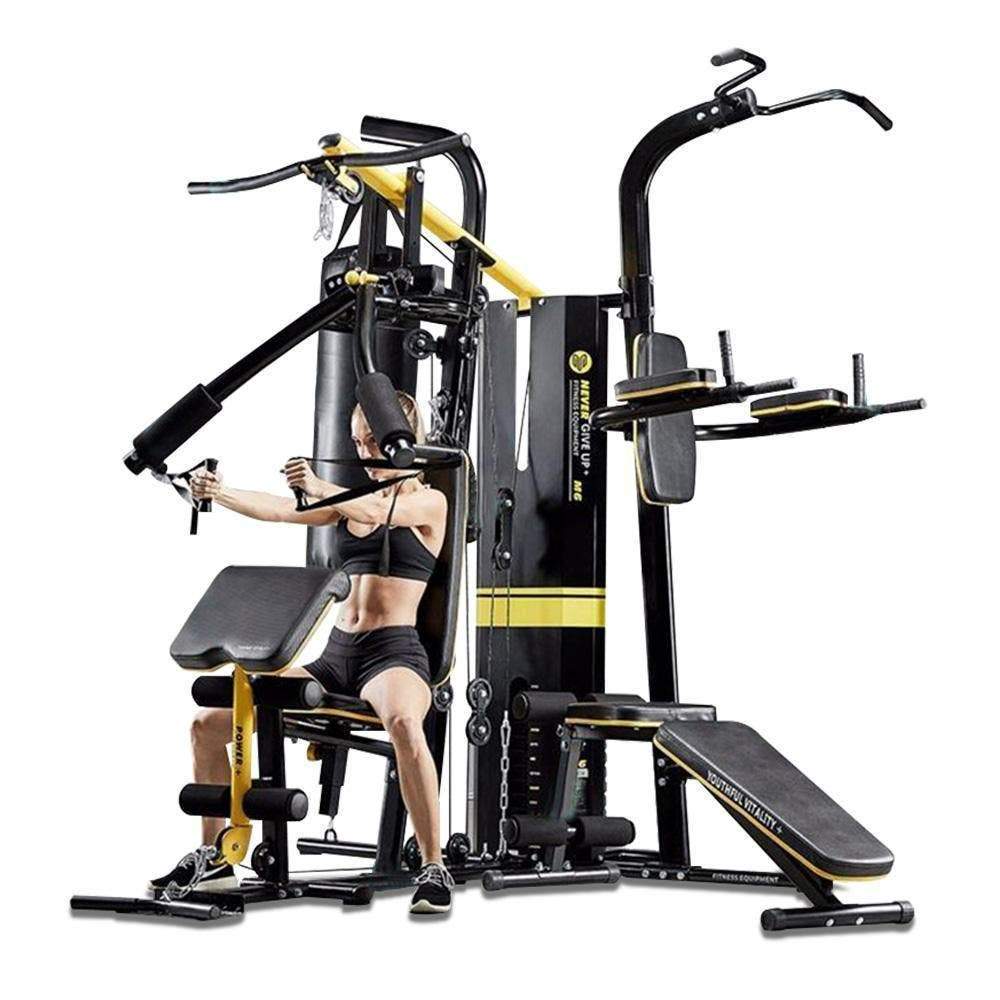 Multifunction home gym system weight training exercise workout fitness m6 new arrivals