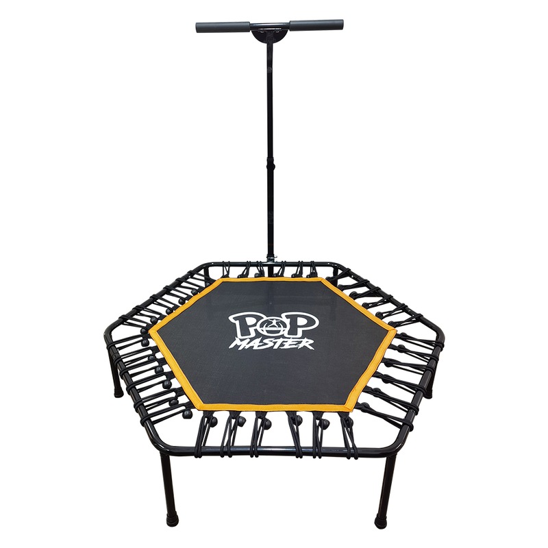 POP MASTER 5FT Trampoline Hexagon Fitness Rebounder w/ Adjustable