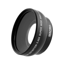 0.45x 52mm Super Wide Angle Fixed Focus Lens For Canon Nikon Pentax Sony Minolta With 18-55m