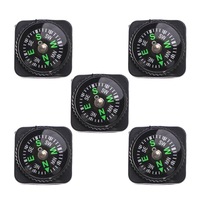 10 PCS Watch Strap Button Compass Mini Portable Emergency Survival Navigation Travel Kits Outdoor Hiking Camping Accessories