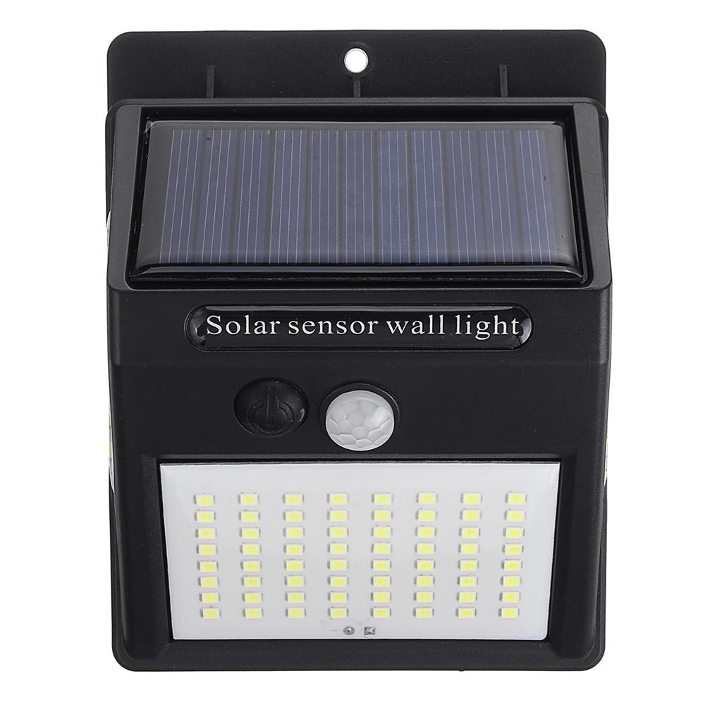 100 LED Solar Power Wall Light PIR Motion Sensor Security Outdoor Gardern Lamp