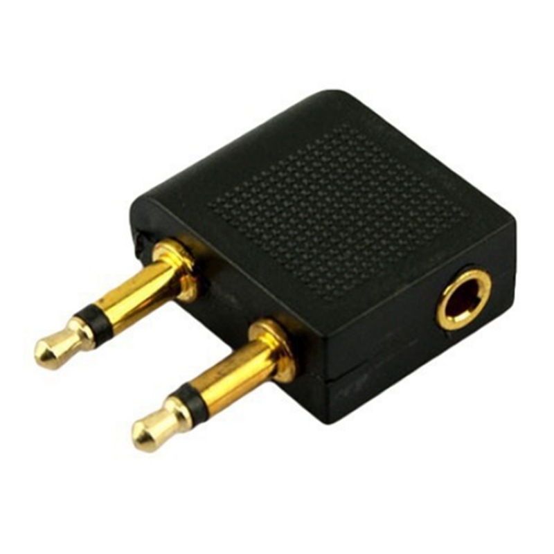 Buy 10X Airplane Airline Headphone Adapter For Audio Jack 2 Plug