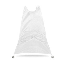 120 x 77cm Man Bathroom Apron Beard Apron Hair Shave Apron for Man Men Facial Bear Barbe Waterproof Polyester Household Cleaning - White