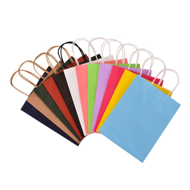 Buy 20X Kraft Paper Bag Gift Carry Shopping Party Gift Bags With