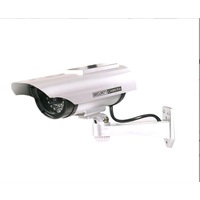 2pcs Solar Power Dummy Fake Security CCTV Camera LED Light Surveillance Outdoor