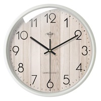 30CM Round Wooden Wall Clock Modern Decor - 12inch - W29 - whiteside