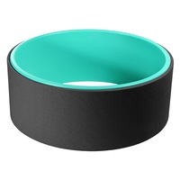33x13cm TPE Muslce Relaxion Yoga Ring Abdominal Wheel Roller Backward Bend Fitness Yoga Circle BLUE-BLACK COLOR