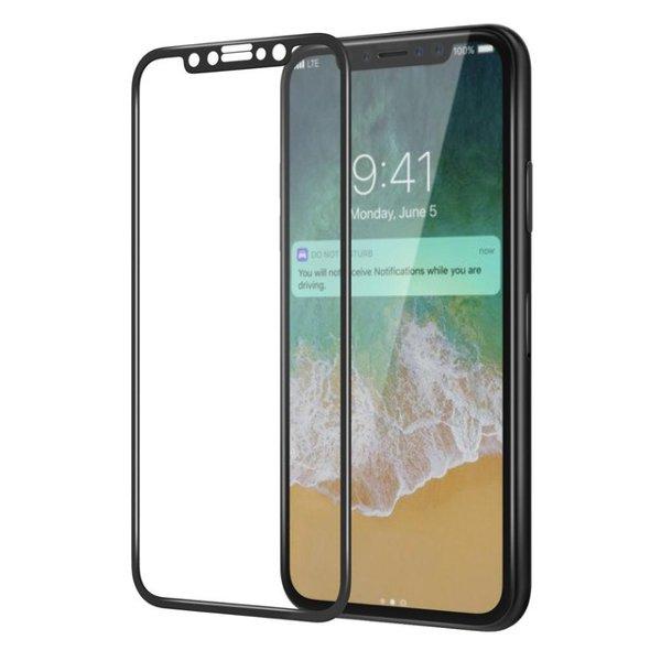4D Soft Edge Carbon Fiber Tempered Glass Screen Protector Film For iPhone XS/iPhone X/iPhone 11 Pro