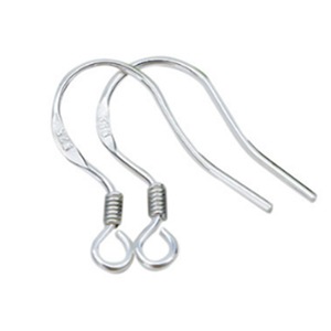 500pcs Sterling Silver Hooks Hypoallergenic Ear Wires DIY Earrings Jewelry