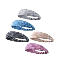 5X Sports Hairband Anti Sweat Fitness Yoga Sweat Absorbing Headband Women