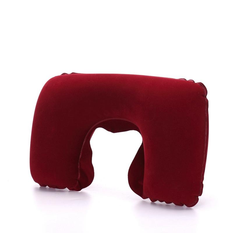 6Pcs U-Shape Neck Travel Pillow Folding Neck Air Cushion Inflatable Travel Pillows Portable Comfortable