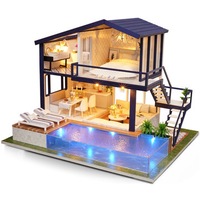A-066 Time Apartment DIY Doll House With Furniture Light Gift House Toy