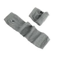 3pair Anime Glove Cosplay Darkly Ninja Mitten Oversleeve Man Women Fashion Sun Block Keep Warm Cuff - light gray