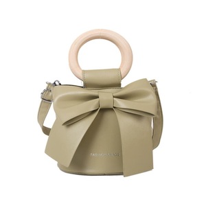 B20 Green Cosmetic Handbag One Shoulder Crossbody Bucket Bag Women
