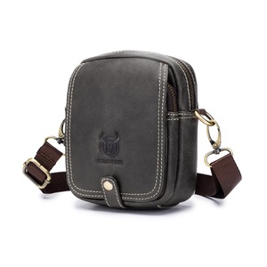 B36 One Shoulder Crossbody Bag Retro Waterproof PU Leather Sports Bag for Men