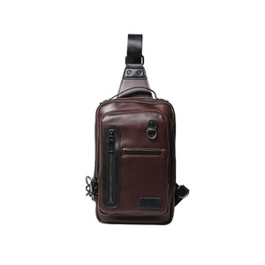 B49 Travel Large Capacity Chest Bag One Shoulder Oblique Backpack Zipper Men