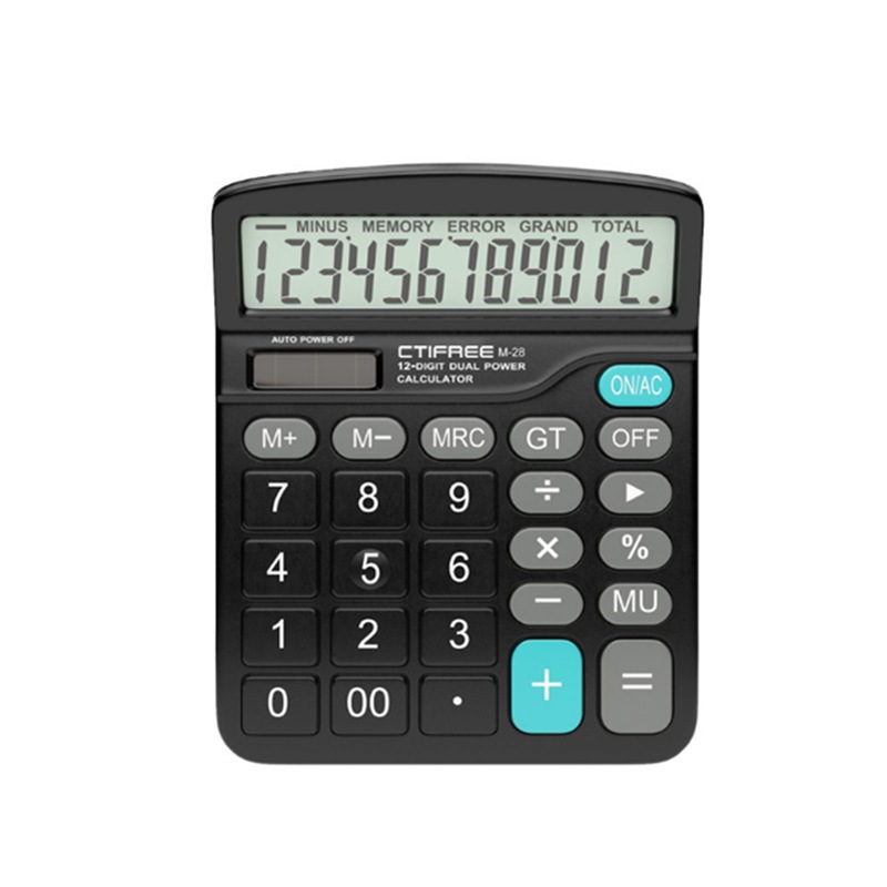 Buy C01 Electronic Desktop Calculator with 12 Digit Large Display Solar
