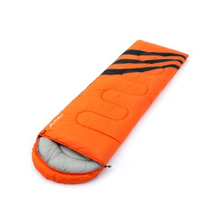C133 Outdoor Adult Sleeping Bag Single Field Camping 4 Seasons Envelope Sleeping Bag Lunch Break Travel Camping Gear Equipment-Orange