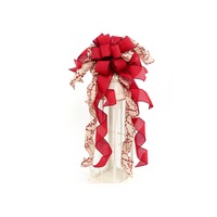 C181 Christmas Decoration Natural Color Fruit Ribbon Bow Christmas Decoration Scene Layout Christmas Tree Top Bow