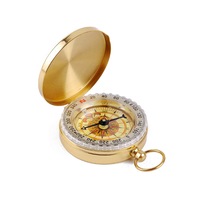 C186 Pocket Watch Retro Flip Compass Outdoor Mountaineering Multi-function with Cover Luminous Camping Gear Equipment