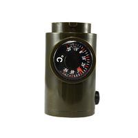 C188 7-in-1 Camping Survival Whistle Plastic Outdoor Referee Whistle with Compass Thermometer Camping Gear Equipment