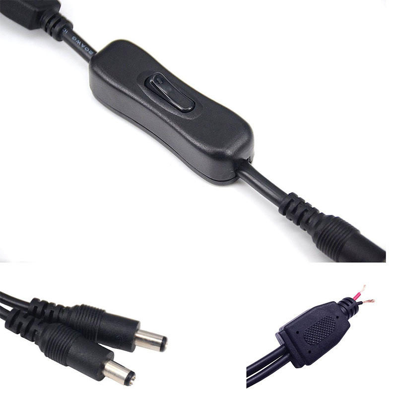 DC Power Jack 1 DC Female to multi Male Plug Splitter Adapter Led Light Connector Cable Wire Switcher for CCTV CAMERA