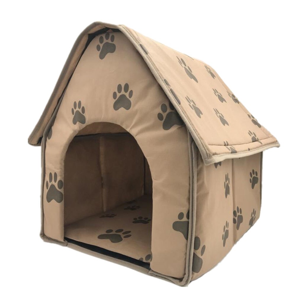 Dog House Foldable Small Footprint Tent Indoor Portable Travel Pet Bed