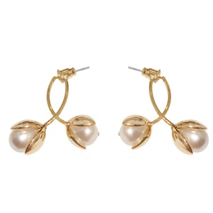 E18 Flower Budding Earrings Ear Hook Korean Alloy Jewelry for Girls Women Decorative Party Wedding