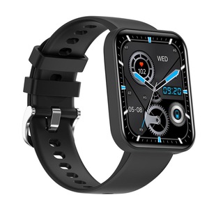 E21 Smart Sports Couple Watch Heart Rate Blood Pressure Blood Oxygen Detection Healthy Sleep Monitoring Photo Support Multi-Language - Black
