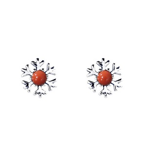 E82 Snowflake Earrings Niche Studs Design Sense Women Ear Jewelry