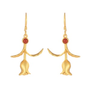 E96 Rose Earrings Niche Stud Design Sense Female Ear Jewelry