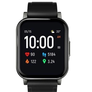 English Version LS02 Smart Watch IP68 Waterproof 12 Sport Models Bluetooth 5.0 Sport Heart Rate Monitor Call Reminder - Black