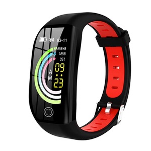 F21 Smart Bracelet Distance Fitness Activity Tracker IP68 Waterproof Blood Pressure Watch Sleep Monitor Smart Band Wristband - Red